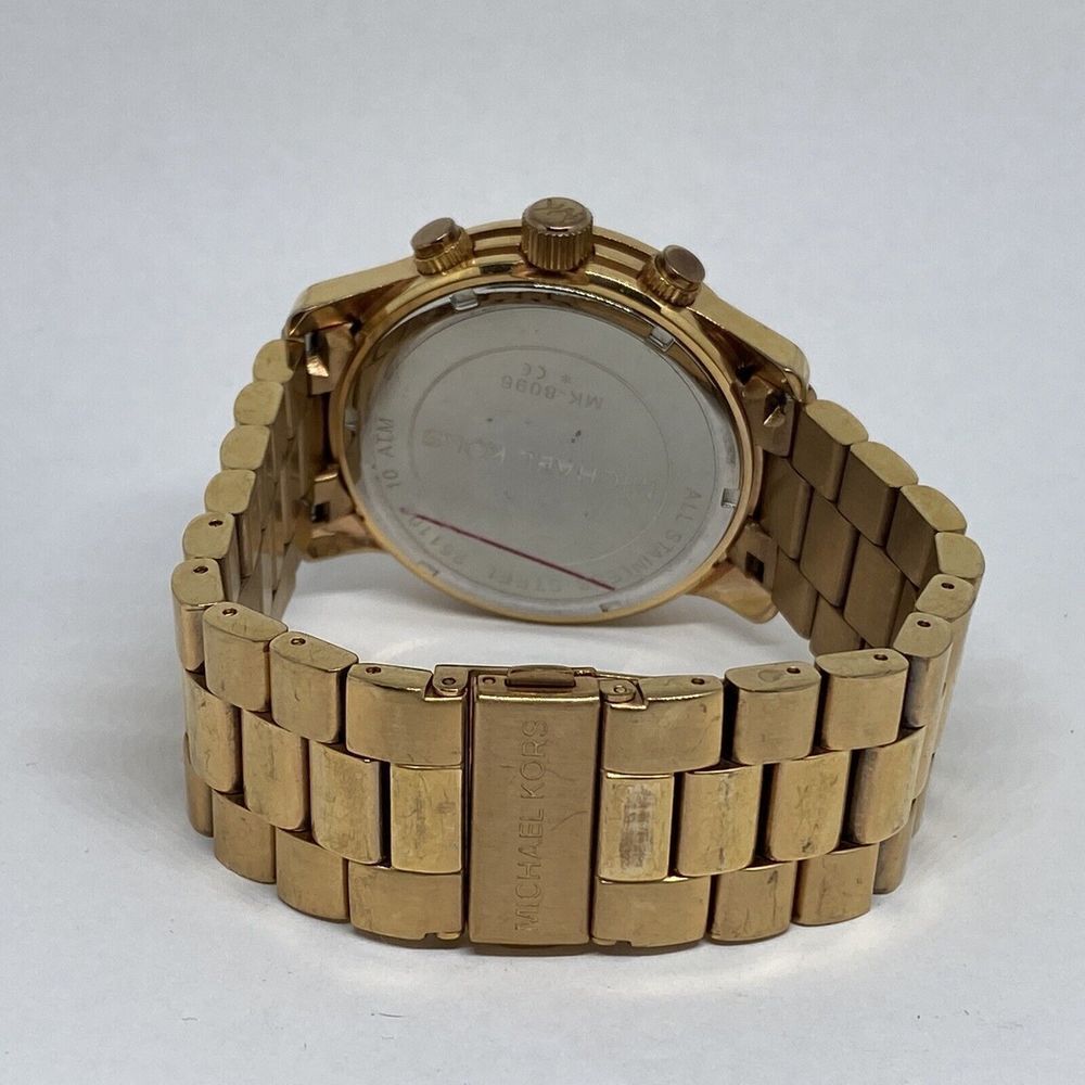 Michael Kors Runway MK8096 Womens Stainless Steel Analog Dial Quartz Watch MP713 - Picture 10 of 12